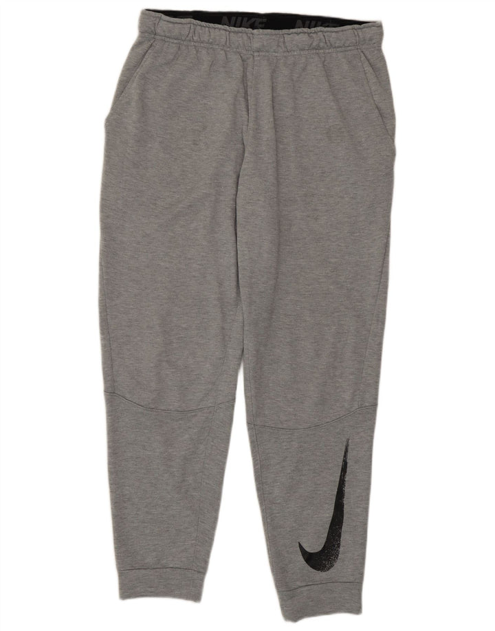 Pantaloni de trening Nike Dri Fit Graphic pentru bărbați Joggeri mari, gri, poliester