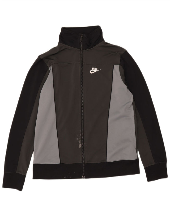 Jachetă de trening Nike pentru băieți 13-14 ani XL Gri Poliester color bloc