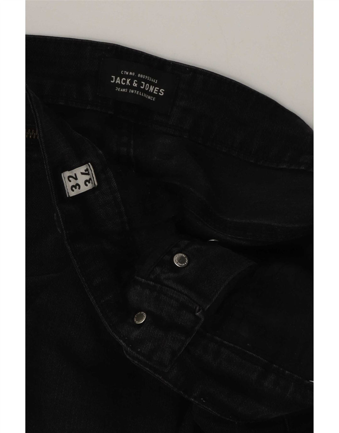 Blugi slim pentru bărbați Jack & Jones W32 L34 negri