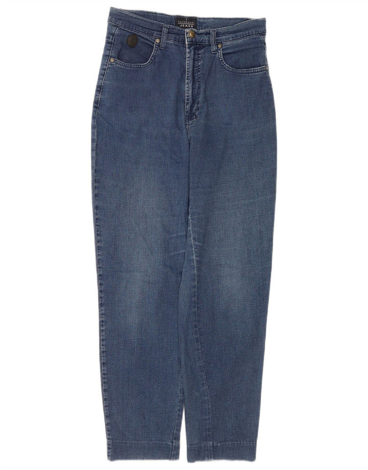 Blugi conici pentru femei Trussardi IT 43 Medium W29 L28 Albastru