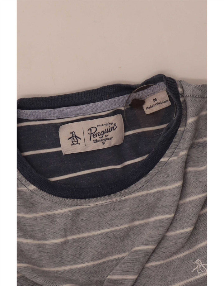 Tricou pentru bărbați Penguin Top Mediu Albastru cu dungi