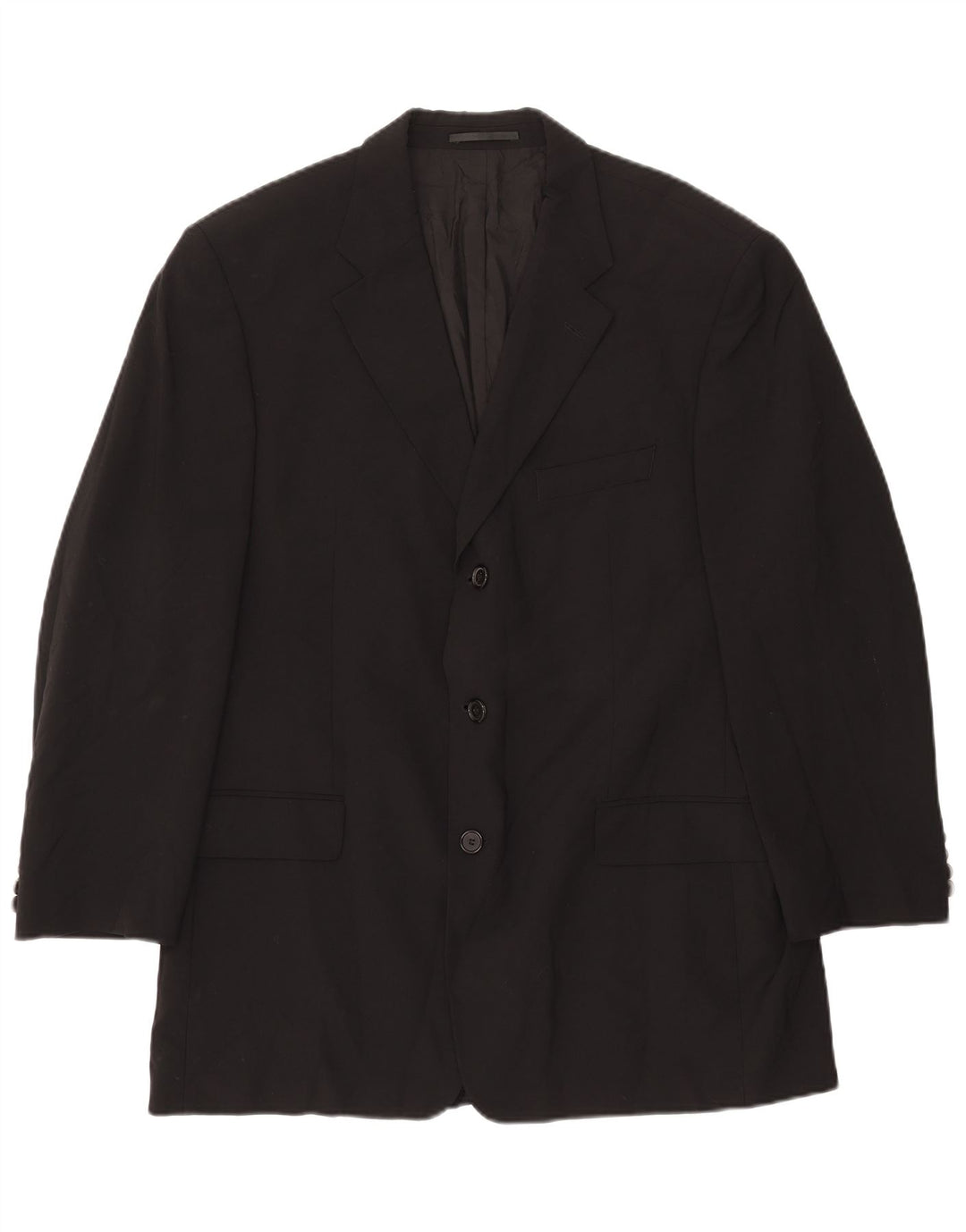 Blazer pentru bărbați HUGO BOSS cu 3 nasturi EU 54 2XL Lână neagră