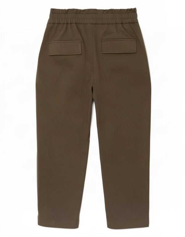 Pantaloni tăiați pentru femei cu talie înaltă Zara Mediu L28 L24 Viscoză verde