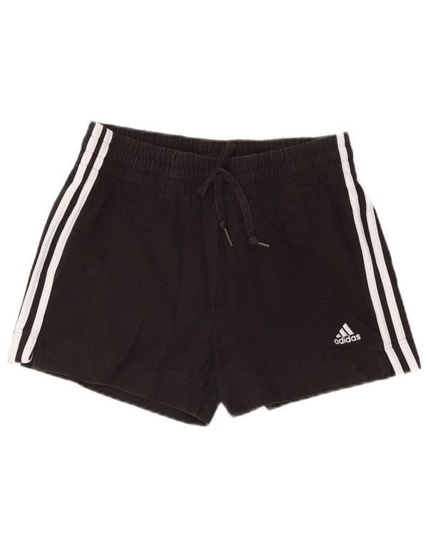 Pantaloni scurți sport adidas pentru femei UK 4/6 XS bumbac negru