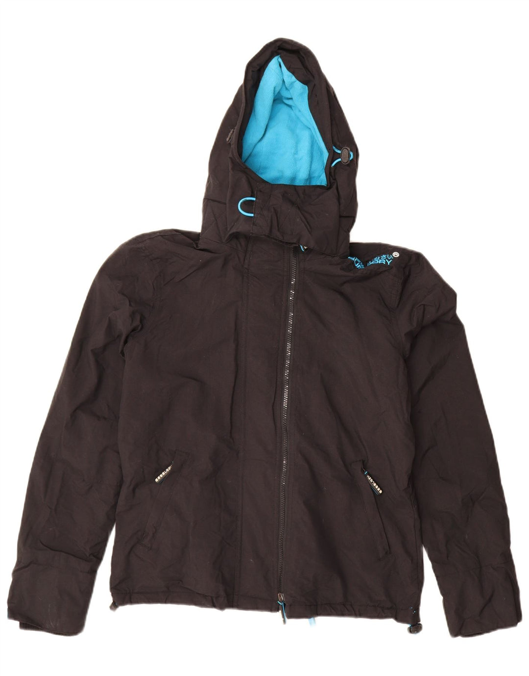 Jachetă Windbreaker cu glugă Superdry pentru bărbați UK 38 Medium Black