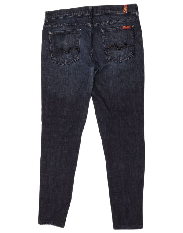 Blugi skinny pentru femei 7 For All Mankind L29 L29 Bumbac bleumarin