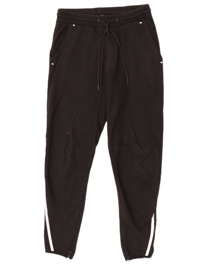 Pantaloni de trening pentru bărbați Zara, bumbac negru mic