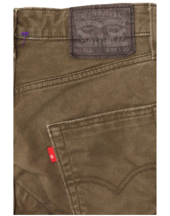 Blugi Levi's 511 Slim pentru bărbați W28 L26 bumbac verde