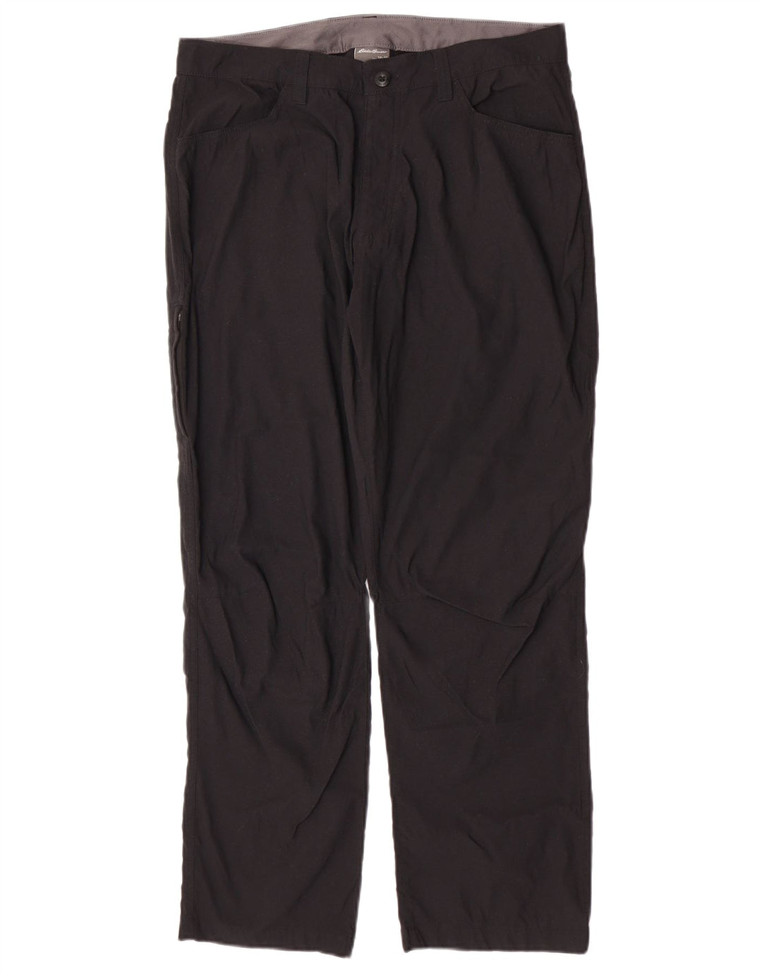 Eddie Bauer Pantaloni drepti pentru bărbați cargo W34 L30 Nylon negru
