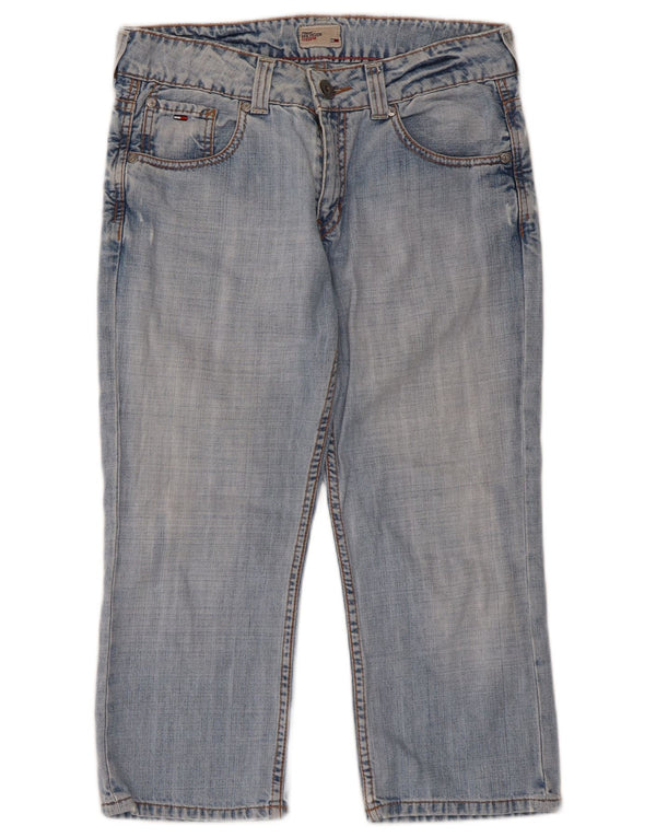Blugi capri Tommy Hilfiger pentru femei W30 L21 bumbac albastru