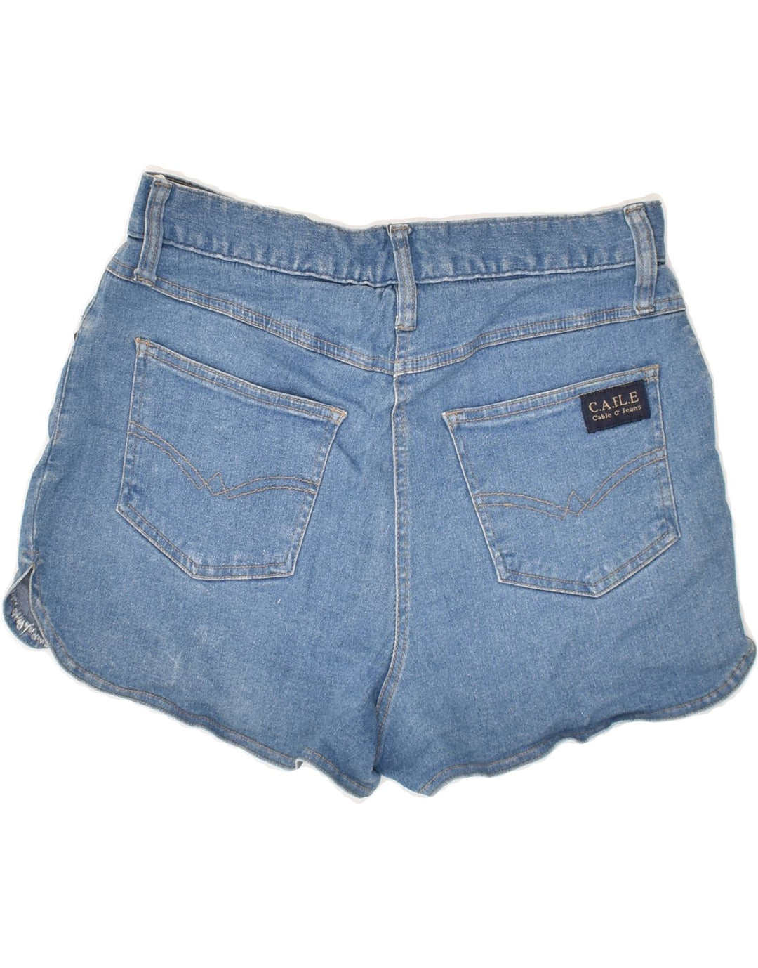 VINTAGE Womens Denim Shorts UK 14 Medium W28 Blue Cotton | Vintage Vintage | Thrift | Second-Hand Vintage | Used Clothing | Messina Hembry 