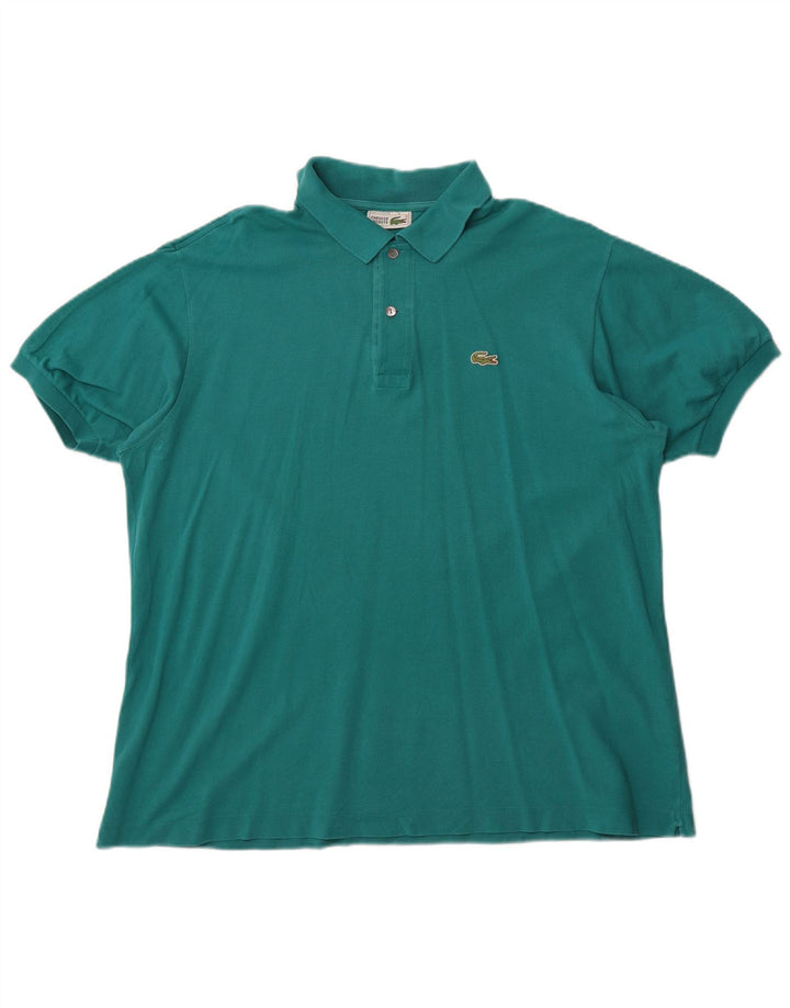 Tricou polo Lacoste pentru bărbați, mărimea 5, bumbac verde mare