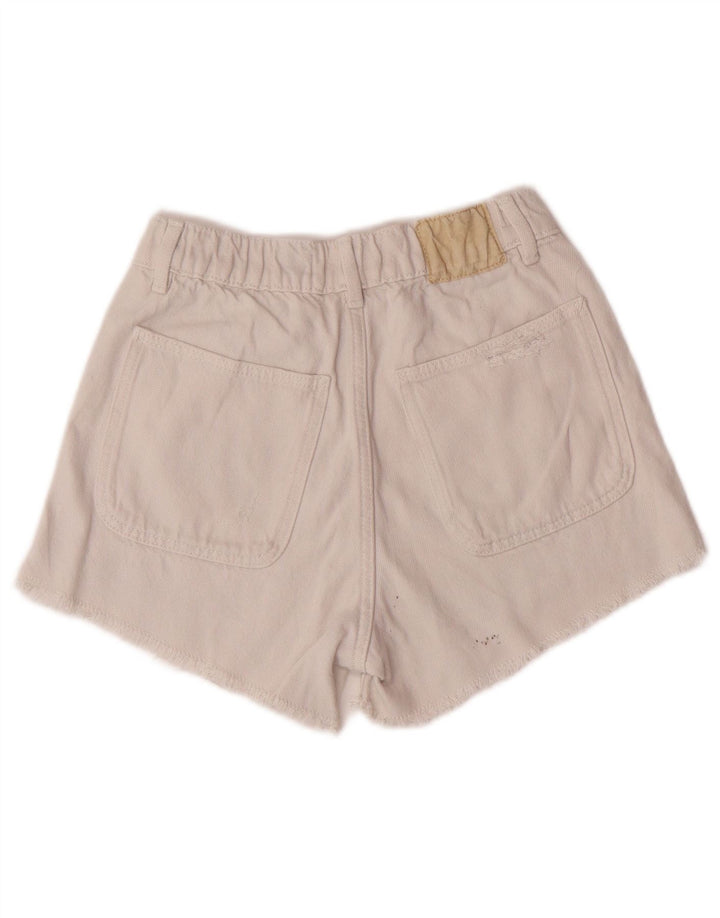 Pantaloni Scurt Denim Zara Fete 11-12 Ani W24 Alb