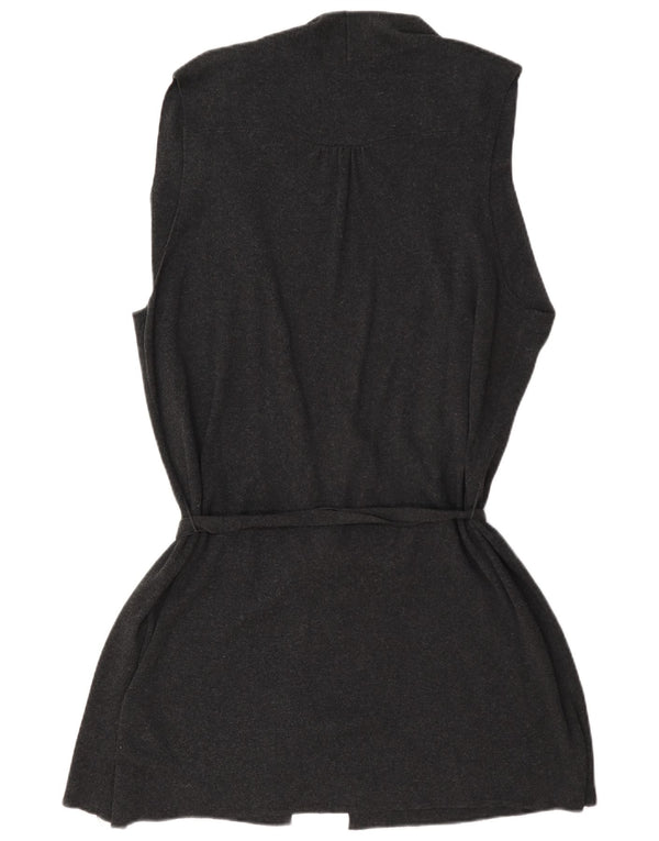 Pulover cardigan fără mâneci pentru femei Marks & Spencer UK 20 2XL gri