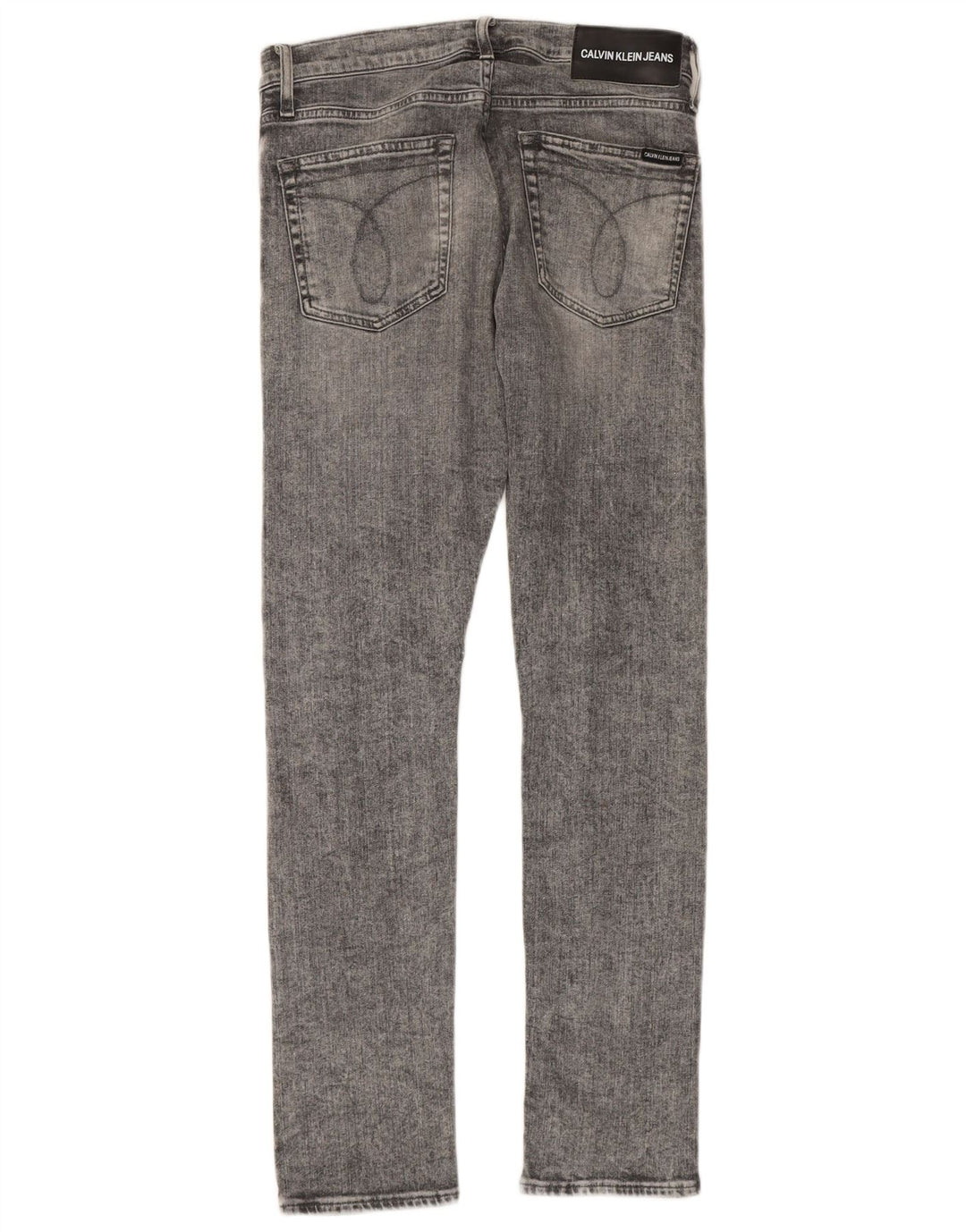 Blugi slim pentru femei CALVIN KLEIN Distressed Slim W29 L32 bumbac gri
