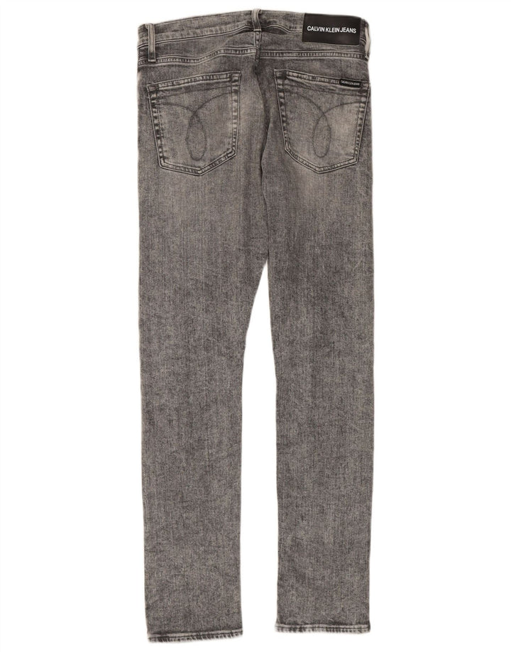 Blugi slim pentru femei CALVIN KLEIN Distressed Slim W29 L32 bumbac gri