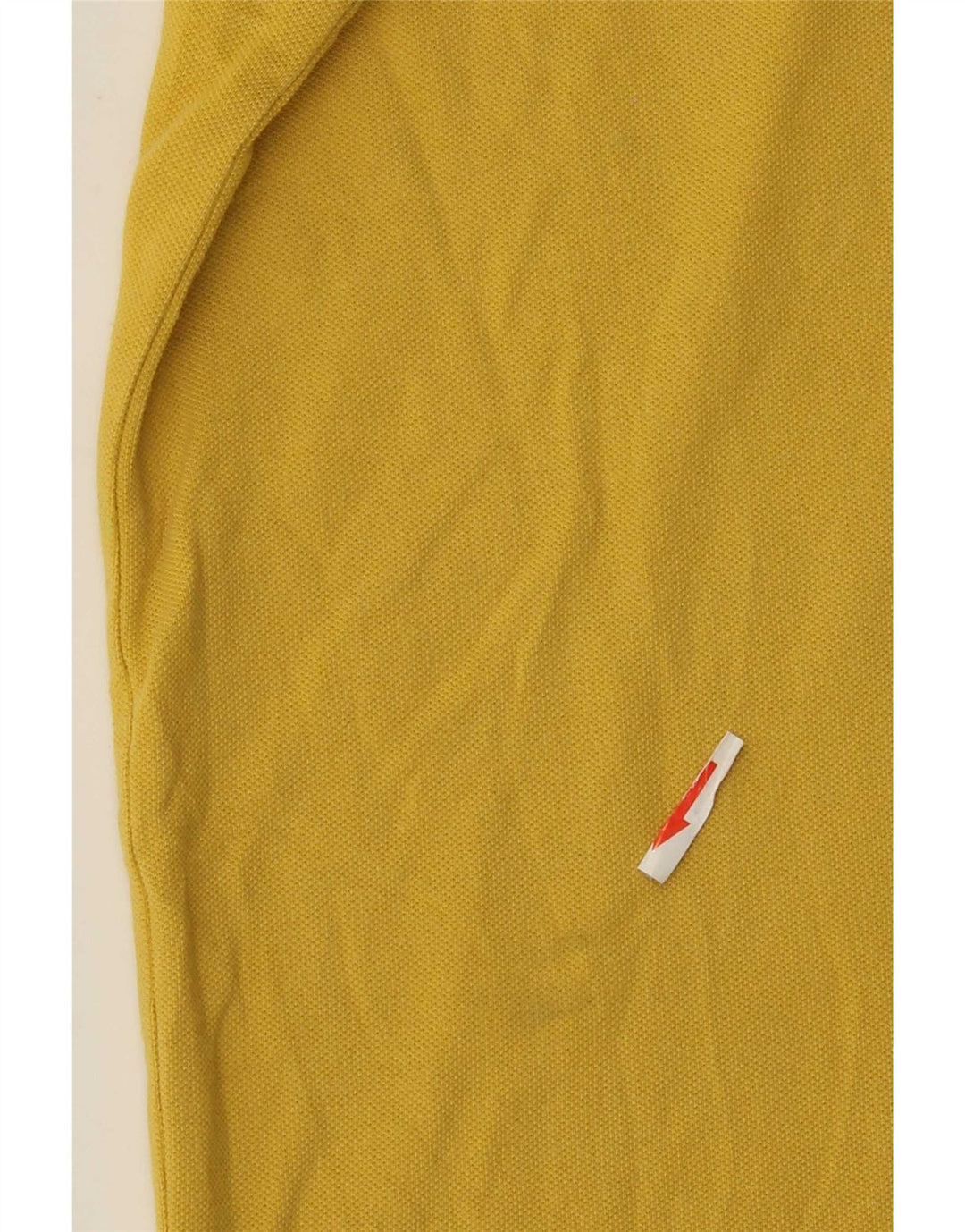 Tricou polo pentru bărbați Lotto în dungi galbene medii