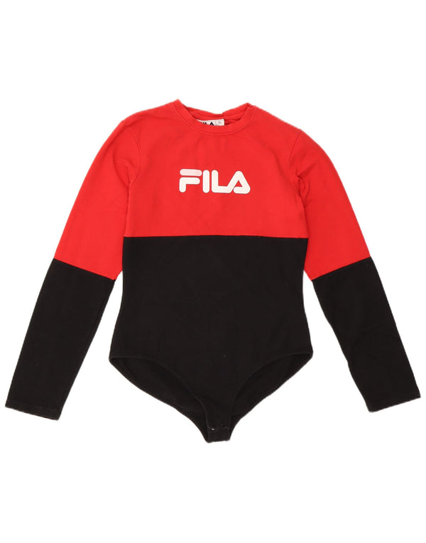 Body cu grafic pentru femei FILA UK 14, mare, multicolore