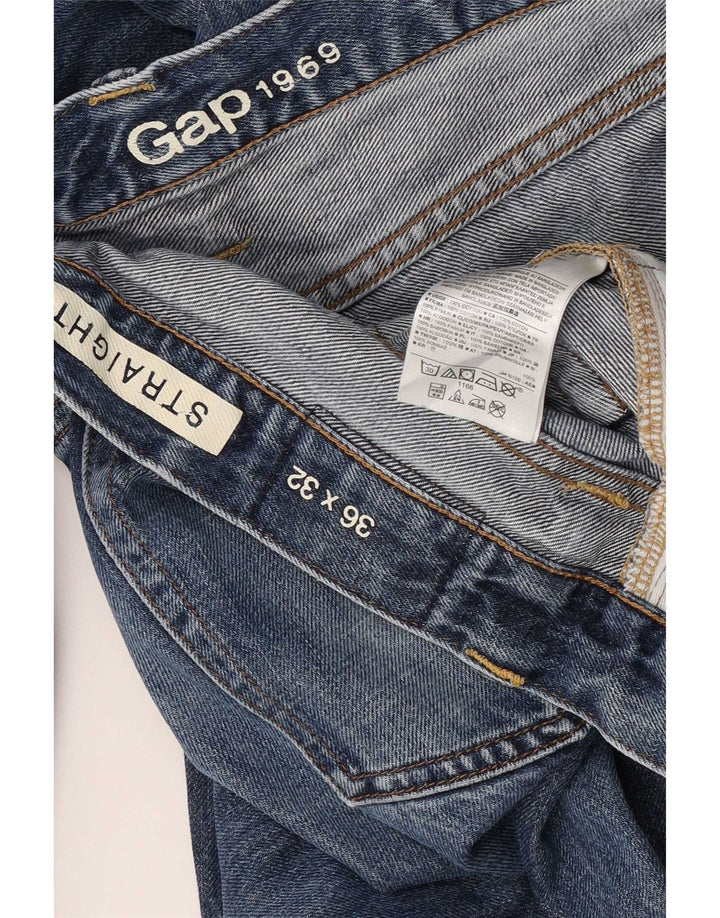 Blugi drepti pentru femei Gap W36 L32 Bumbac albastru