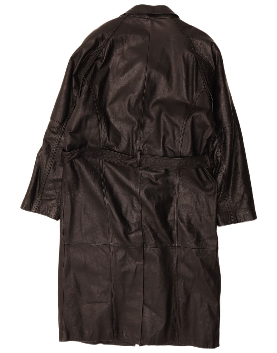 Palton din piele vintage pentru bărbați UK 42 XL din piele neagră