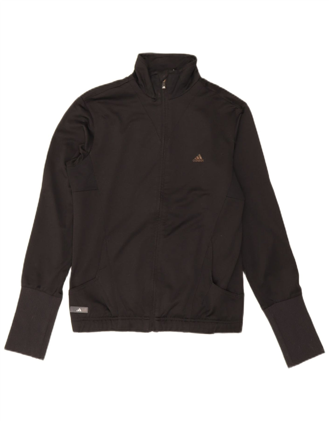 Jachetă de top pentru trening Adidas pentru femei UK 12 Poliester mediu negru