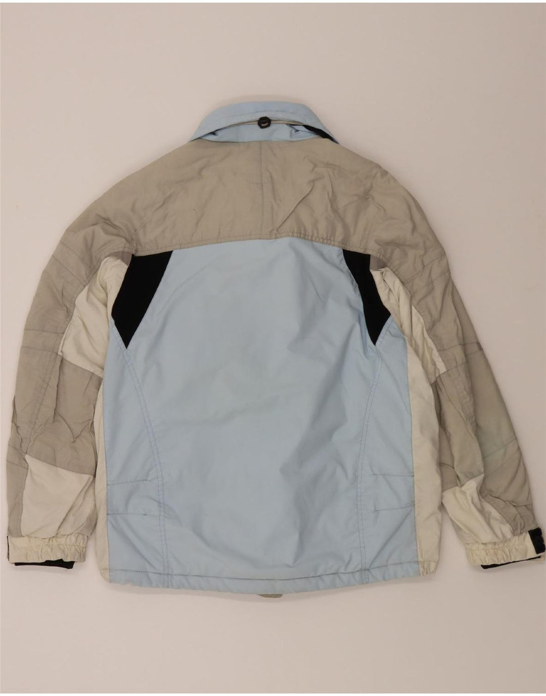 COLMAR Womens Windbreaker Jacket EU 42 XL Blue Colourblock Polyamide Vintage Colmar and Second-Hand Colmar from Messina Hembry 