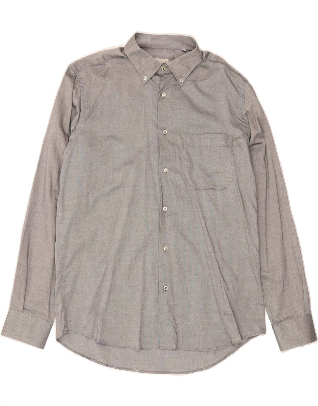 HENRY COTTONS Mens Shirt Large Grey Cotton Vintage Henry Cottons and Second-Hand Henry Cottons from Messina Hembry 