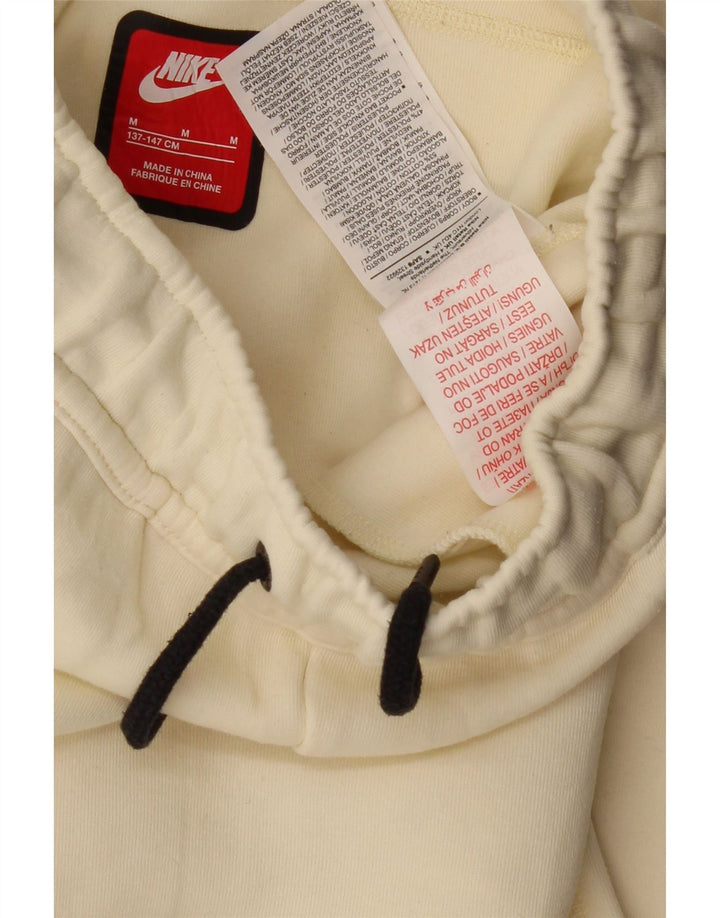 Pantaloni de trening pentru băieți NIKE Pantaloni de jogging 10-11 ani, mediu alb