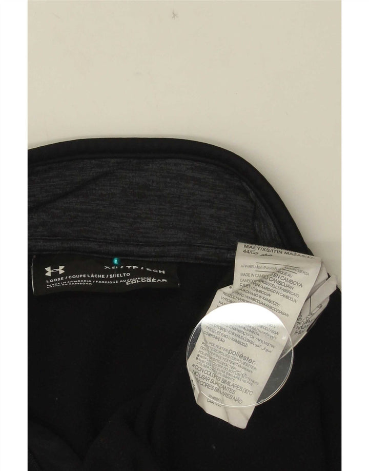 Pulover Under Armour Cold Gear pentru bărbați, cu fermoar și gât, XS, poliester negru