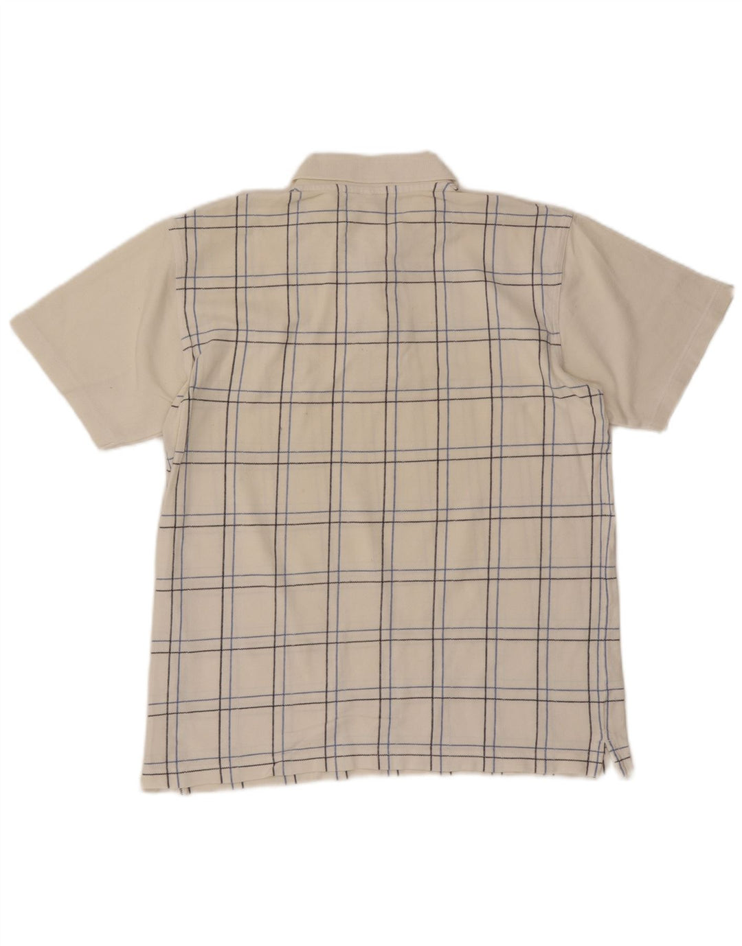 Tricou polo pentru bărbați Ellesse, bumbac cu carouri alb mediu