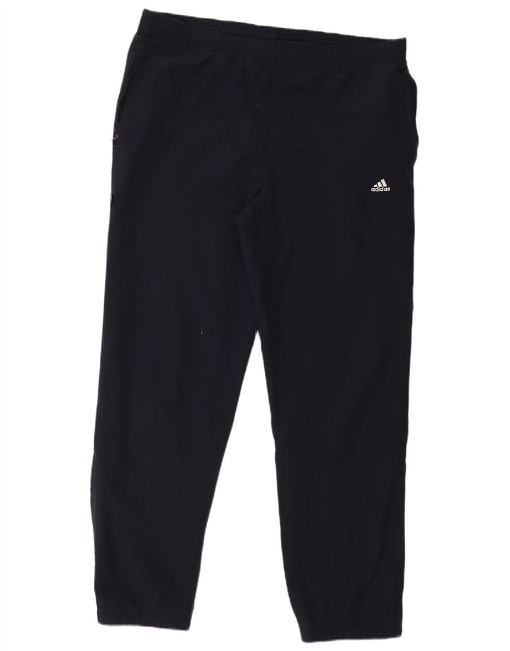 Pantaloni de trening pentru bărbați Adidas Pantaloni de jogging mari, bleumarin, poliester