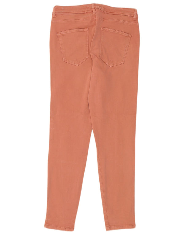Blugi skinny de damă Zara EU 44 XL W34 L28 bumbac portocaliu