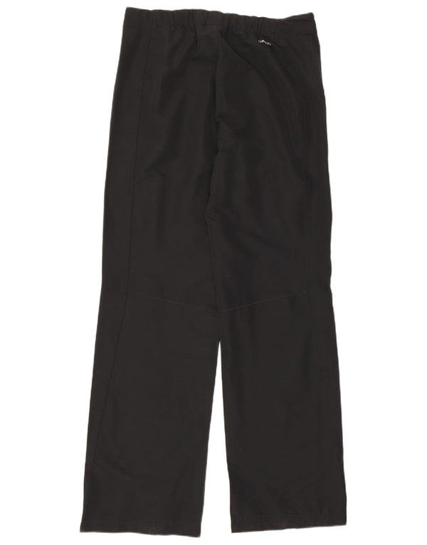 Pantaloni drepti pentru femei Adidas UK 12 Medium W30 L31 Poliester negru