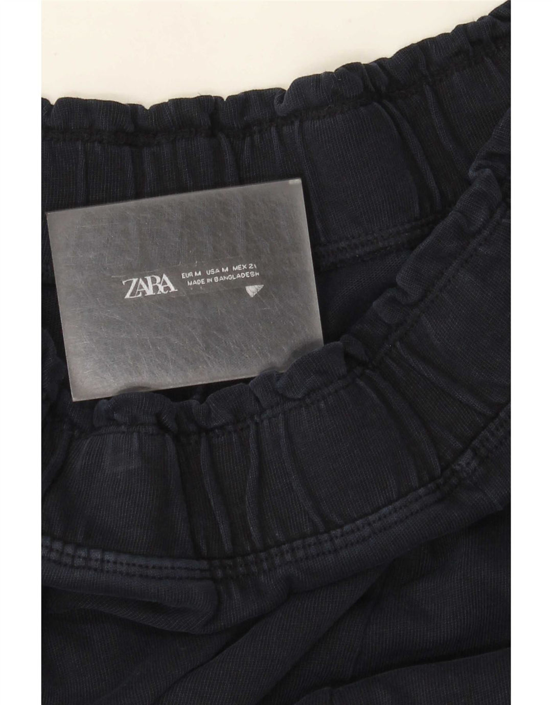 Pantaloni pentru femei Zara cu picioare largi UK 14 Medium Bleumarin