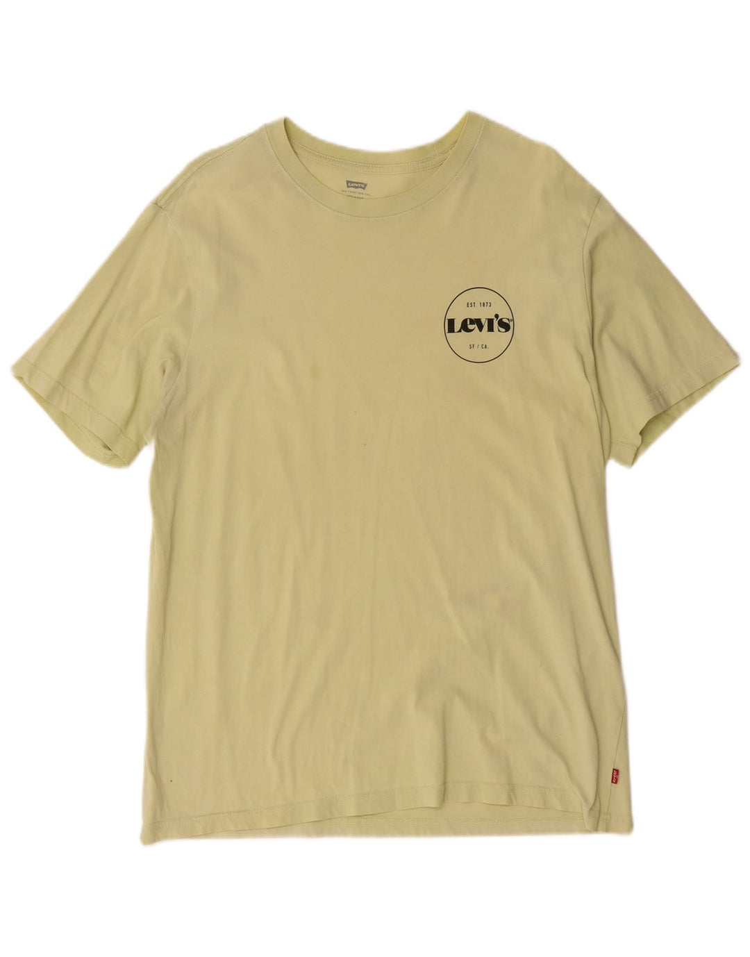 Tricou Relaxat Levi's pentru bărbați Top din bumbac galben mediu