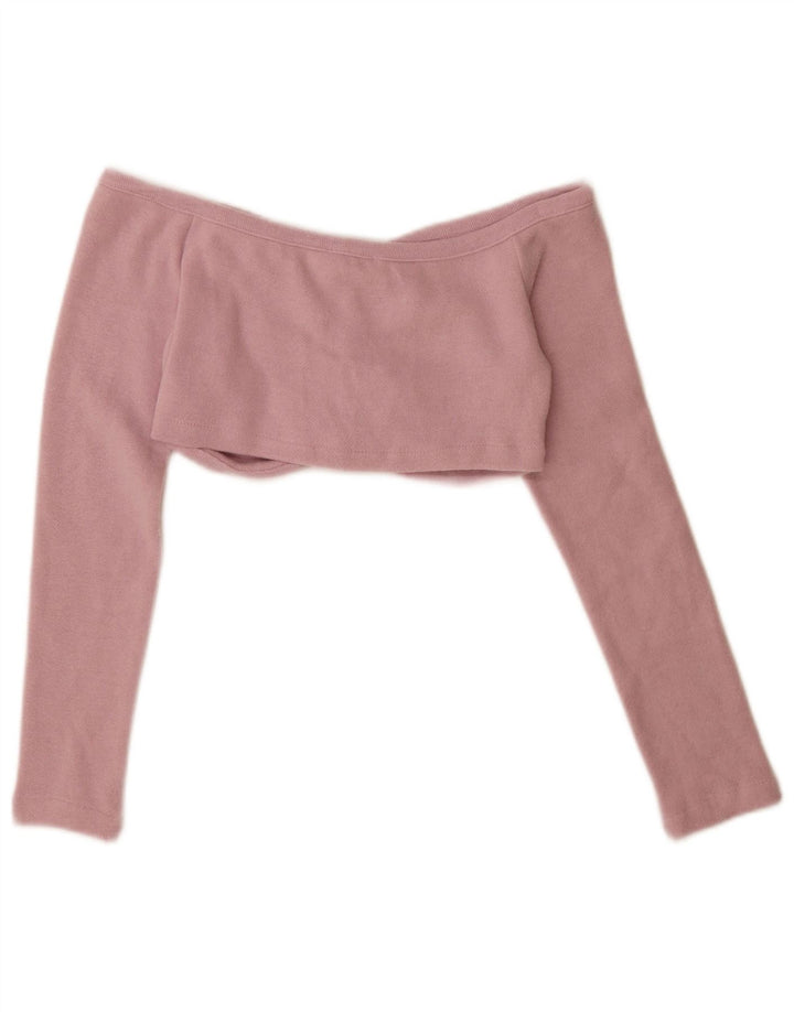 Top cardigan pentru femei Zara UK 12 Roz mediu