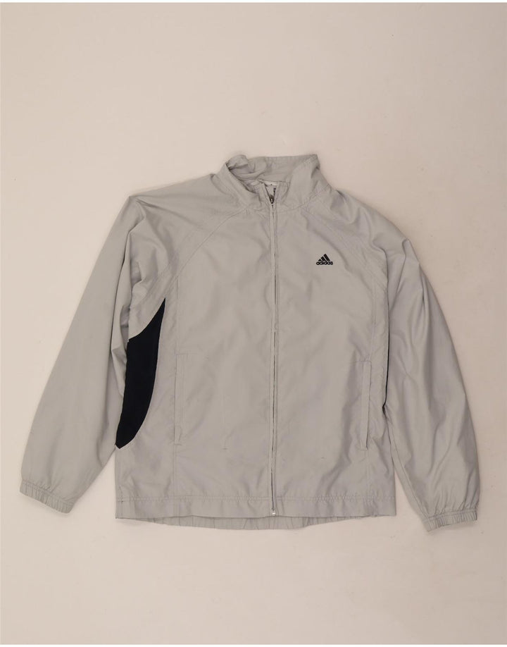 Jachetă de trening pentru bărbați Adidas UK 40/42 Gri mediu Poliester color bloc