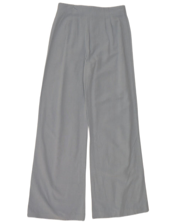 Pantaloni casual pentru femei cu picioare largi Zara Mici L26 L31 Albastru