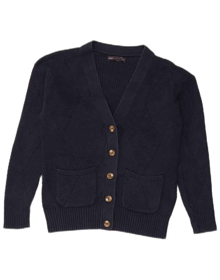 Pulover cardigan supradimensionat pentru femei Marks & Spencer UK 10 Mic bleumarin