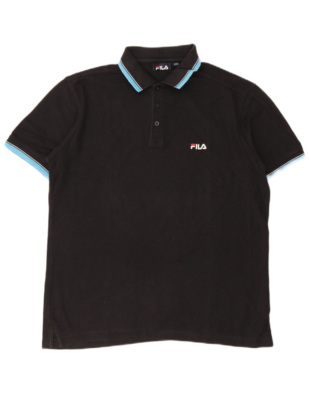 Tricou Polo Fila Bărbați IT 50 Bumbac Negru Mediu