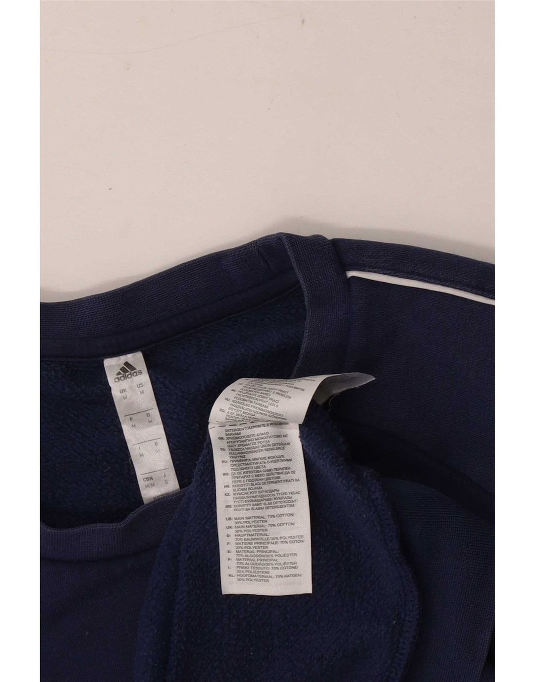 Hanorac pentru bărbați Adidas Jumper mediu din bumbac bleumarin