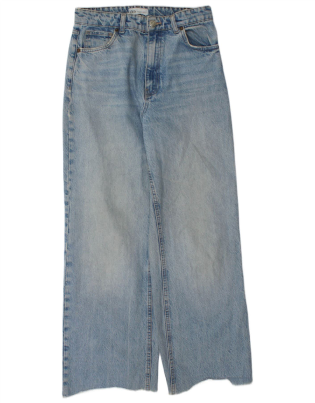 Blugi largi dama Zara EU 38 Mici L28 L29 Albastru