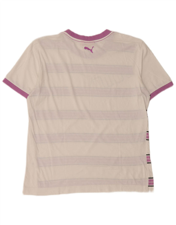 Tricou pentru bărbați PUMA Top Medium White Striped