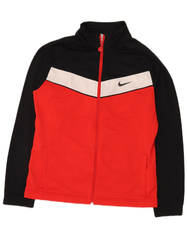 Jachetă de trening pentru băieți NIKE 13-14 ani XL poliester color bloc roșu
