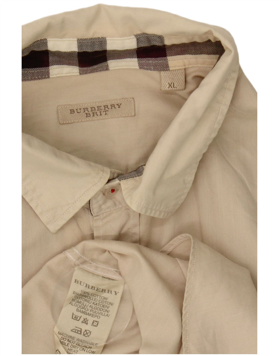 Cămașă pentru bărbați Burberry XL, bej, bumbac