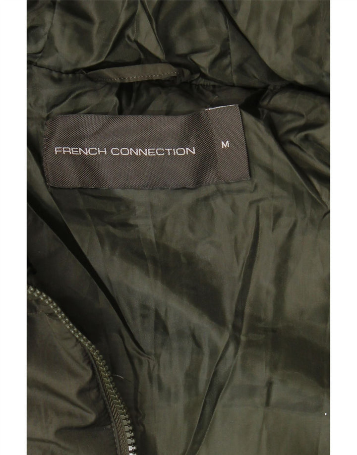 FRENCH CONNECTION Palton căptușit cu glugă pentru bărbați UK 38 Medium Khaki