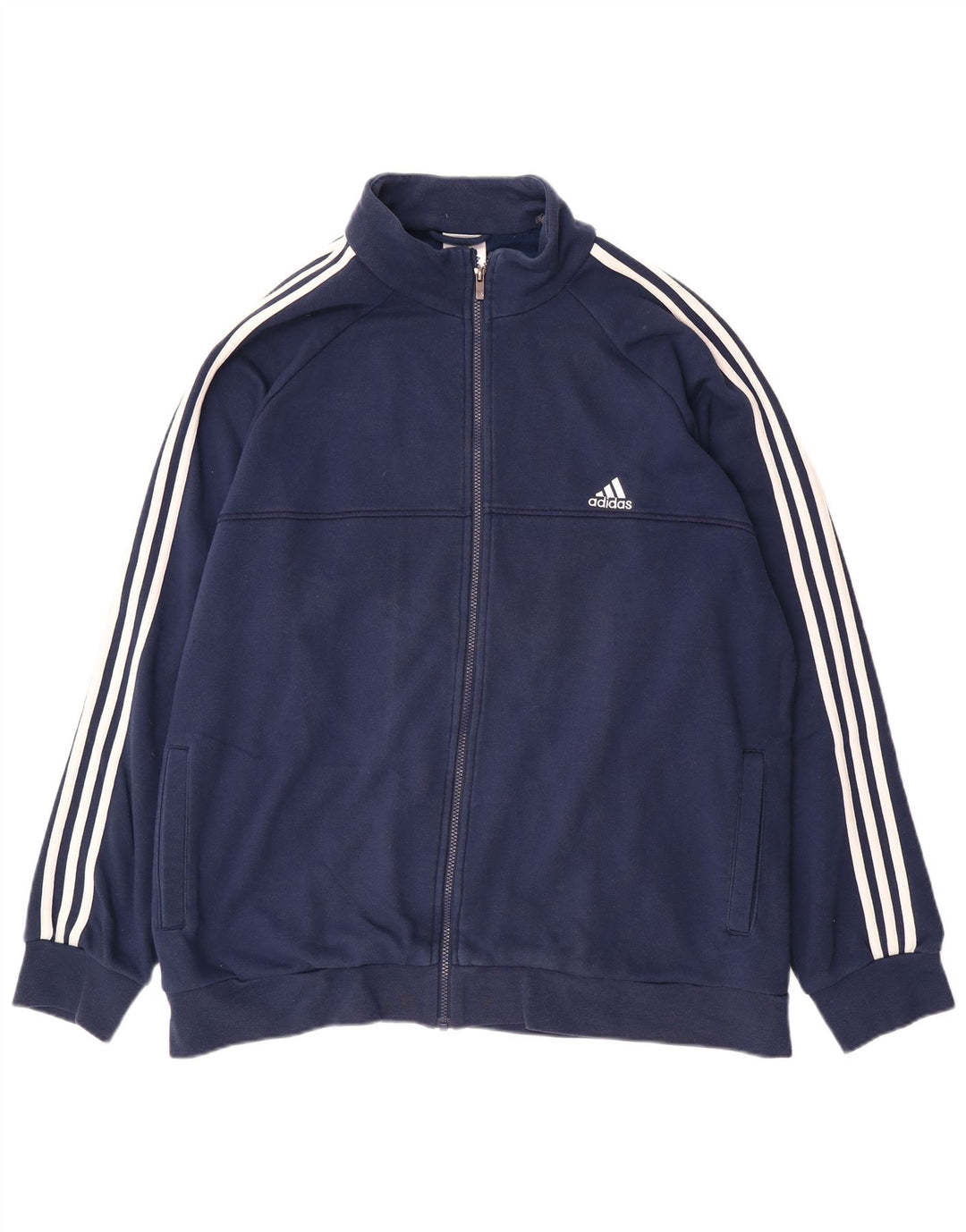 ADIDAS Mens Climalite Trening Top Jacket UK 52/54 2XL Bumbac bleumarin
