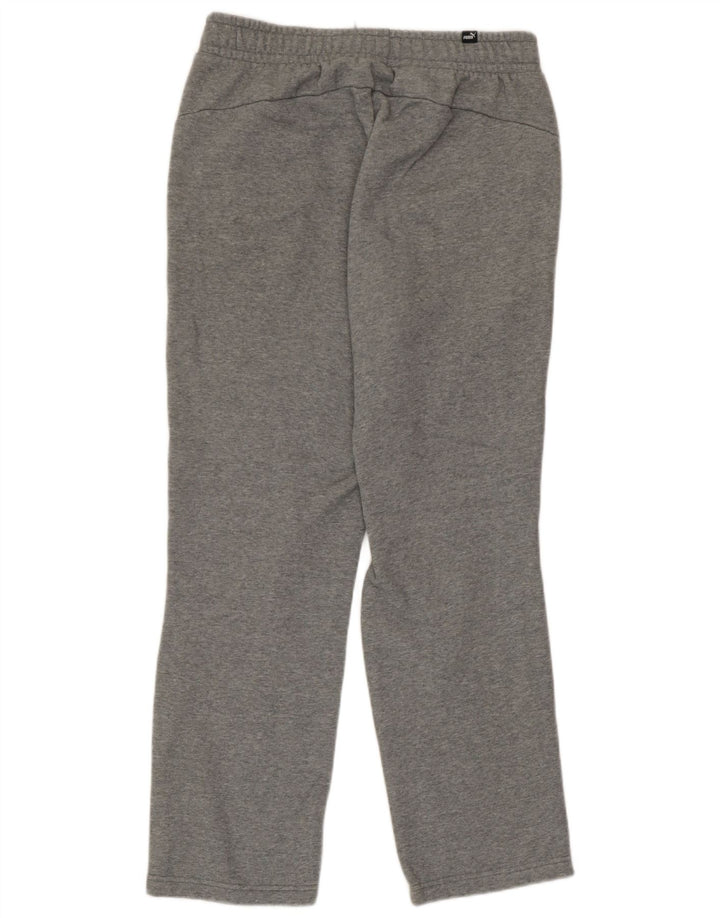 Pantaloni de trening Puma pentru bărbați, bumbac, gri mediu