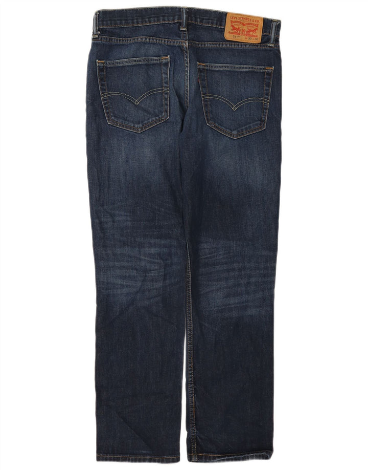 Blugi pentru bărbați Levi's 511 Slim W33 L30 Bumbac bleumarin