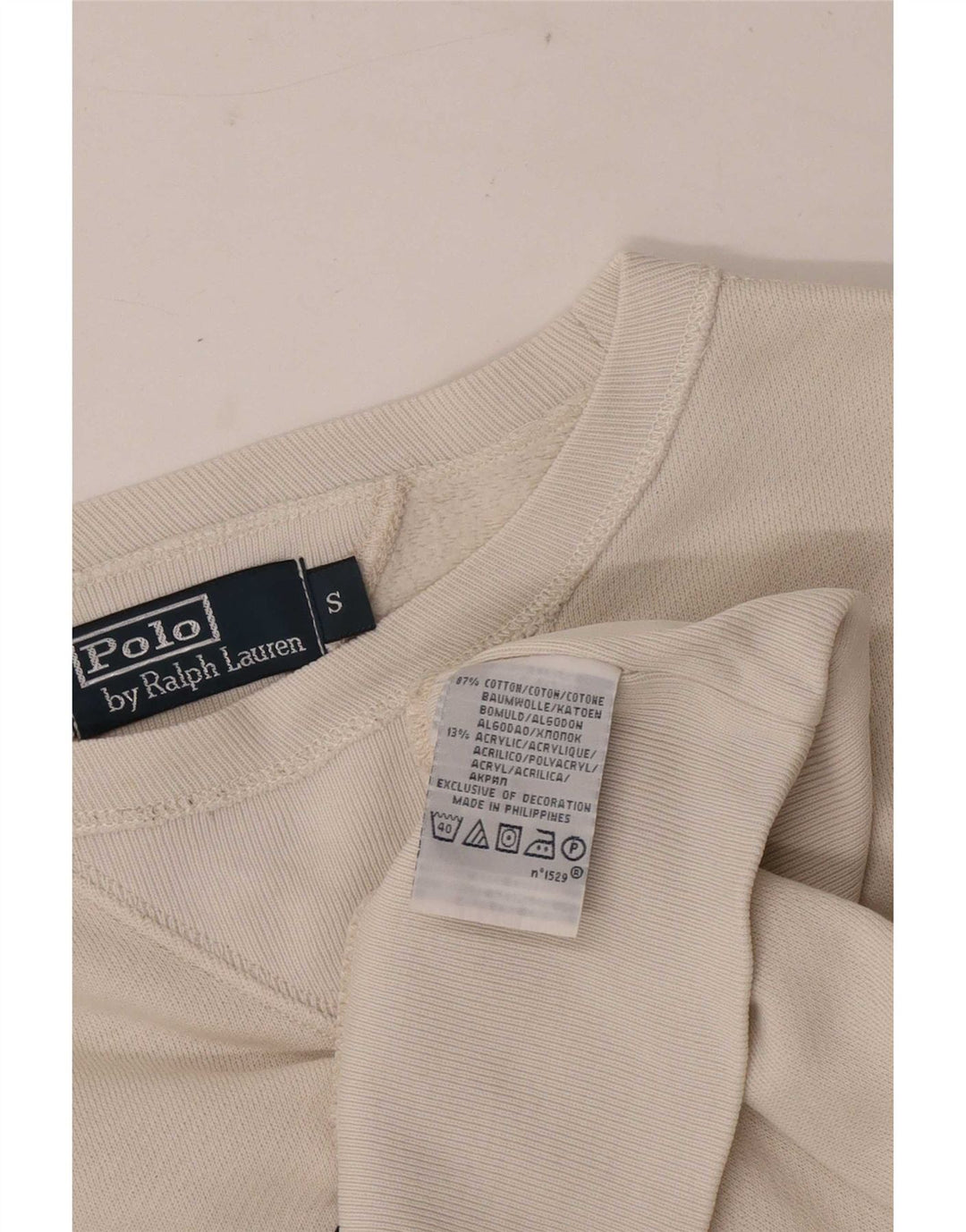 Pulover Polo Ralph Lauren cu grafică pentru bărbați, mic, alb